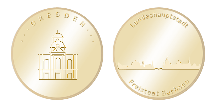 Gedenkmünze – Dresden